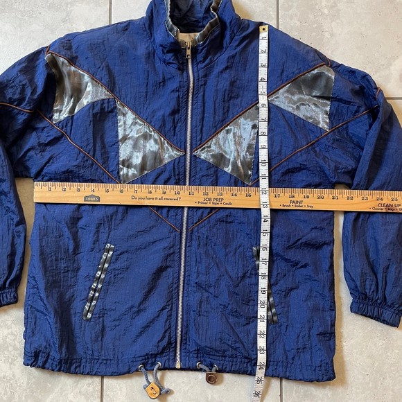 Vintage Active Frontier Reflective Windbreaker Full Zip Jacket 80s 90s - Picture 7 of 8